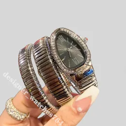 Tasarımcı İzle Kadınlar Yılan Saat Moda Saatleri Yüksek Kaliteli Serpantin İzle Diamond Women Watch Klasik Bilezik Tarzı Kol saatleri Bahar Kayış Relojes