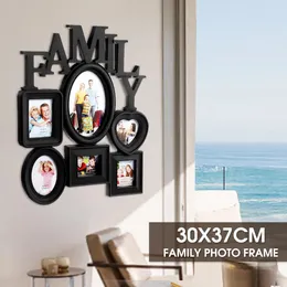Современная винтажная семейная рамка Po, настенный держатель для картин, Pos рамки, наклейка для украшения дома, гостиной 240327