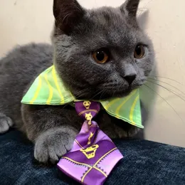 JoJos Bizarre Adventure Pet Cat Tie Kira Yoshikage Guido Mista Косплей воротник Симпатичные красивые аниме аксессуары Рождественский реквизит 240320