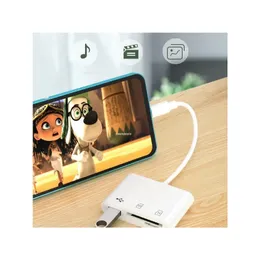 2024 Mikro adapter typu-C TF CF SD CART CARD CARTATER PISTER Compact Flash USB-C dla iPad Pro Huawei dla MacBooka USB Adapter Type C