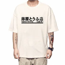 Japansk anime initial d manga hachiroku skift drift t shirts män kvinnor takumi fujia tofu shop sportiga herrkläder märke t 21yl#