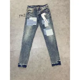 Designer Jeans di marca viola per uomo Pantaloni da donna Jeans viola Foro estivo Ricamo di alta qualità Jeans viola Pantaloni in denim Jeans Ksubi da uomo 1795