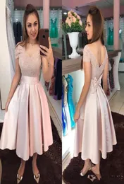 قبالة الكتف Phow Prom HomeComing Dresses v Neck Knot Lace Laces Shorts Sisteral Prom Party Party Dress Sweet 16 Cocktail Dresses 9396825