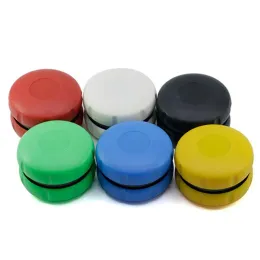 New style herb grinder 60mm multicolor 2 parts hamburger shape tooth smoking Creative tobacco grinders ZZ