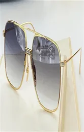 Topp modedesign solglasögon S100 Alkam fyrkantiga metallramar Enkel och mångsidig stil UV 400 skyddande utomhusglasögon med GLA5427172