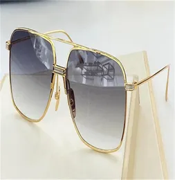Topp modedesign solglasögon S100 Alkam fyrkantiga metallramar Enkel och mångsidig stil UV 400 Skyddande utomhusglasögon med GLA6694066