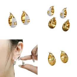 Leisure Designer Jewelry Earring Hoop Luxurious Huggie Earings For Woams Mens 18k Plated Gold Circle Hoop Ohrringe Lover Gift ZH204 H4