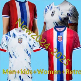 Haaland 2024 2025 Futbol Formaları 24 25 Noruega Odegaard Haaland Sorloth Berge King Camisetas De Futbol Milli Takım Futbol Üniformaları 16-4XL