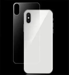 iPhone XS 용 Ultra Thin Clear Back Tempered Glass Max XR 03mm 9H iPhone XS Max 8 Pluse861421 용 백 스크린 프로텍터