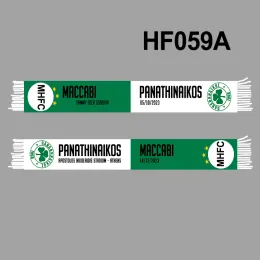 Acessórios 145*18 cm tamanho panathinaikos mhfc lenço para fãs hf059a