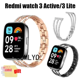 Redmi Watch 3の豪華なバンド3 Active Lite Stainless Stainless Wristband Screen Protector Film