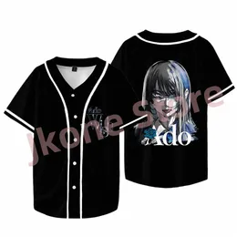 ado Wish Tour Merch Baseball Jacket Singer Logo Tee Women Men Fi Casual Short Sleeve T-shirts 65lm#