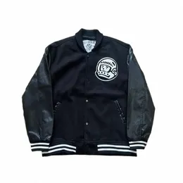 2023FW Boys Club Woolen Baseball Coat Jacket för kvinnor Män flockar handduk broderi kläder f4yo#