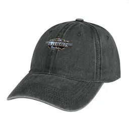 Berretti American Truck Simulator Logo T-shirt classica Cappello da cowboy Berretto di lusso Trucker Uomo Donna