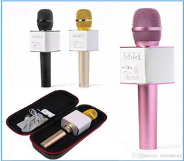 S9 Bluetooth Kablosuz Mikrofon Taşınabilir Kablosuz Ktv Karaoke Karaoke Oyuncu İPhone için Hoparlör Hoparlör Samsung5859420
