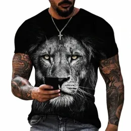 T-shirt letniej męskiej okrągłej szyi Fi 3D druk T-shirt Fi Leisure Trend Nowy top Street fi harajuku w42f#