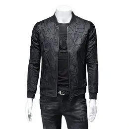 2024 New Luxury Boutique Lazer Fi Masculino Stati Collar Jacket Bomber Jacket Masculino Casual Casaco de Alta Qualidade Meninos Jaqueta B4iM #