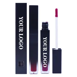 Private Label Customized 39 Color Gradient Square Tube Matte Non-Stick Lip Gloss Non-Fading Waterproof Lipstick