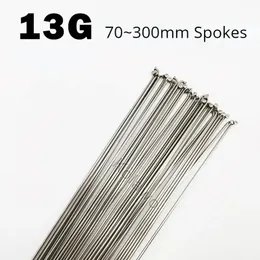 36st Electric Bicycle Spokes 13G Steel Silver Color Mtb Road Bike With Nipples Cycle Parts Anpassa längdfälgen 240325