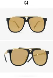Mais novo mascote 0937 clássico popular óculos de sol retro vintage ouro brilhante verão estilo unissex uv400 óculos vêm com caixa 0936 s7738215