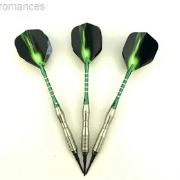 Dart 3 stycken / uppsättning professionella dart 18g grön mjuk spets dart aluminiumlegering dart som kastar spel 24327