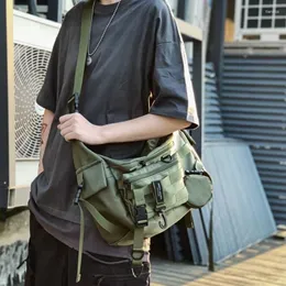 Torby na zewnątrz nylonowe ramię gotycka czarna crossbody messenger Tote dla mężczyzn Kobiet Hip Hop Techwear Satchel TALIST GOTH Postman Bag