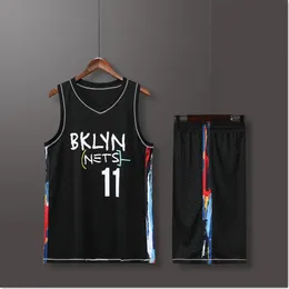 Mens set Nets No 11 Basketball Jerseys primary game team Short sleeve uniform training Vest and shorts 240318