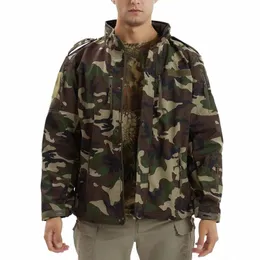 Męska miękka skorupa Kambuj kurtki taktyczne mężczyzn Wodoodporny polarowy płaszcz wojskowy Hooded Army Outdoor Jacket Hunting Ubrania 864K#