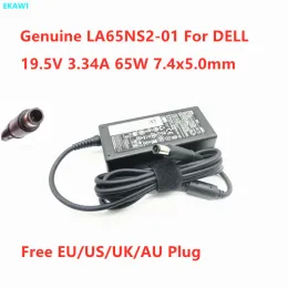 Adapter Genuine LA65NS201 19.5V 3.34A 65W 7.4x5.0mm HA65NS500 DA65NM11100 AC Adapter For DELL Laptop Power Supply Charger