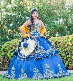 빈티지 연인 2019 Quinceanera Dresses Gold Lace Appliques Beded atmeroidery peplum 맞춤형 주니어 vestidos de Quinceanera7759248