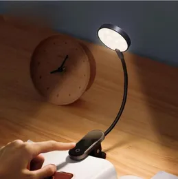 LED GECE IŞIK USB Şarj Edilebilir Mini Clipon Masa Lambası Işık Esnek Gece Işık Okuma Lamba Seyahat Yatak Odası Kitabı6960305