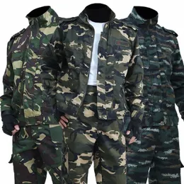 men's Spring And Autumn Camoue Uniforms Welders' Wear-resistant Overalls Labor Insurance Outdoor Tooling Suits b5Y1#