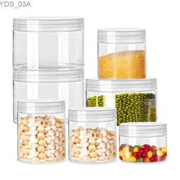 Storage Bottles Jars Round Sealed Jar Plastic Food Jar Dried Fruit PET Flower Tea Biscuit Box Packaging Pickles Honey Bottles 80ml 100ml 120ml 150ml 240327