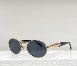 Óculos de sol de designer clássico para homens e mulheres P casa elegante óculos ao ar livre Triangle Signature INS com a mesma personalidade óculos de sol ovais de metal