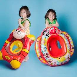 Bathtubs Cute Cartoon Children's Swimming Ring Thicken Inflatable Portable Swimming Equipment Underarm Swim Ring for Baby Lifebuoy Seat