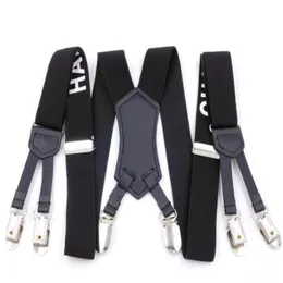 Factory Direct Men's and women Suspenders 3 0 115cm Six Clip Character Webbing Six Clip Wide Strap F29271O