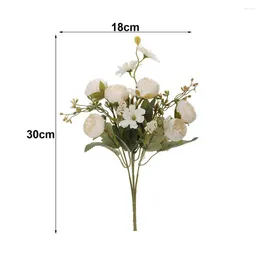 Dekorative Blumen künstlicher Seiden eleganter Rosenarrangement für Home Wedding Decor Realistic Centerpiece Dining