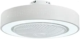 Plafoniere 22 '' Moderno Ventilatore da incasso Telecomando Dimmerabile Luce LED a 3 colori a risparmio energetico per Camera da letto Soggiorno Cucina