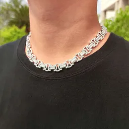 Anpassad diamanthänge höft VVS Ice Light sier alfabetnamn män moissanite halsband