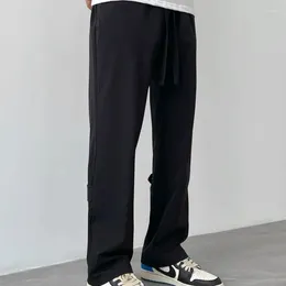 Pantaloni da uomo Pantaloni maschili dritti casual larghi neri stile coreano larghi streetwear saldi moda estiva in Y2k