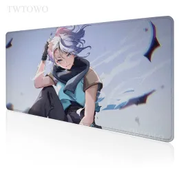 Pedler Jett Valorant Mouse Pad Gamer XL HD Yeni Mousepad XXL Klavye Pad Mousepads Doğal Kauçuk Anti Ofis Bilgisayar Masası Mat