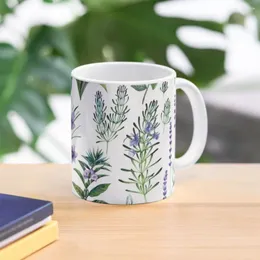 Tazze Collezione Botanica Acquerello Di Erbe E Spezie Tazza Da Caffè Tazze Personalizzabili Ceramica Divertente Personalizzata