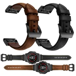 الحالات ذات الجودة العالية للجلد العالمي الشريط ل Garmin Fenix ​​7x 6x 5x Smartwatch Easyfit Wrist Band for Garmin Fenix ​​7 6 5