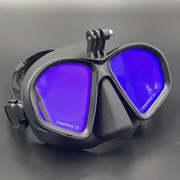 Professionelles Tauchmaske-Schnorchelset mit Spiegellinse für Erwachsene, Tauch- und Schwimmbrille, Unterwasserbrille mit Halterung 240321