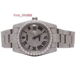 Quartz Watches High Quality Manufacturer of Hip Hop Style Unisex Lab Grown Moissanite Diamond Watch for Men and Women