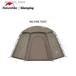 Tendas e abrigos Naturehike 2022 Nova MG Fire Tent Grande espaço Sala de estar Tenda Dome Tenda para fazer chá Tenda para acampamento ao ar livre Equipamento respirável Tenda24327