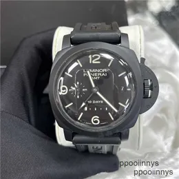 Titta på Swiss Made Panerai Sports Watches Paneraiss Submersible Watch 1995 Mens Lumino Series PAM00335 MEKANISK VÄG VATTENSIGT SUPPLESS STÅL HÖG KVALITET MOV