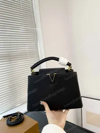 WYG Designer Plain Bag Letter Capucines Handbag Women Shoulder Bag mini Dame bagWallet Crossbody Leather Purse Fashion Shoulder Lady the Tote Bags 27CM