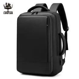 Ryggsäck män multifunktion affärer ryggsäck vattentät anti stöld bärbar väska manlig USB laddar ryggsäck mochila sac en dos resesäck