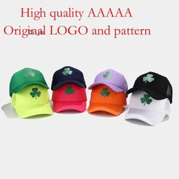 2023 POPULÄR TRE LEAF Sketch Case Spring Summer Breattable Quick Drying Hat Outdoor Shading and Sun Protection Mesh Baseball Cap